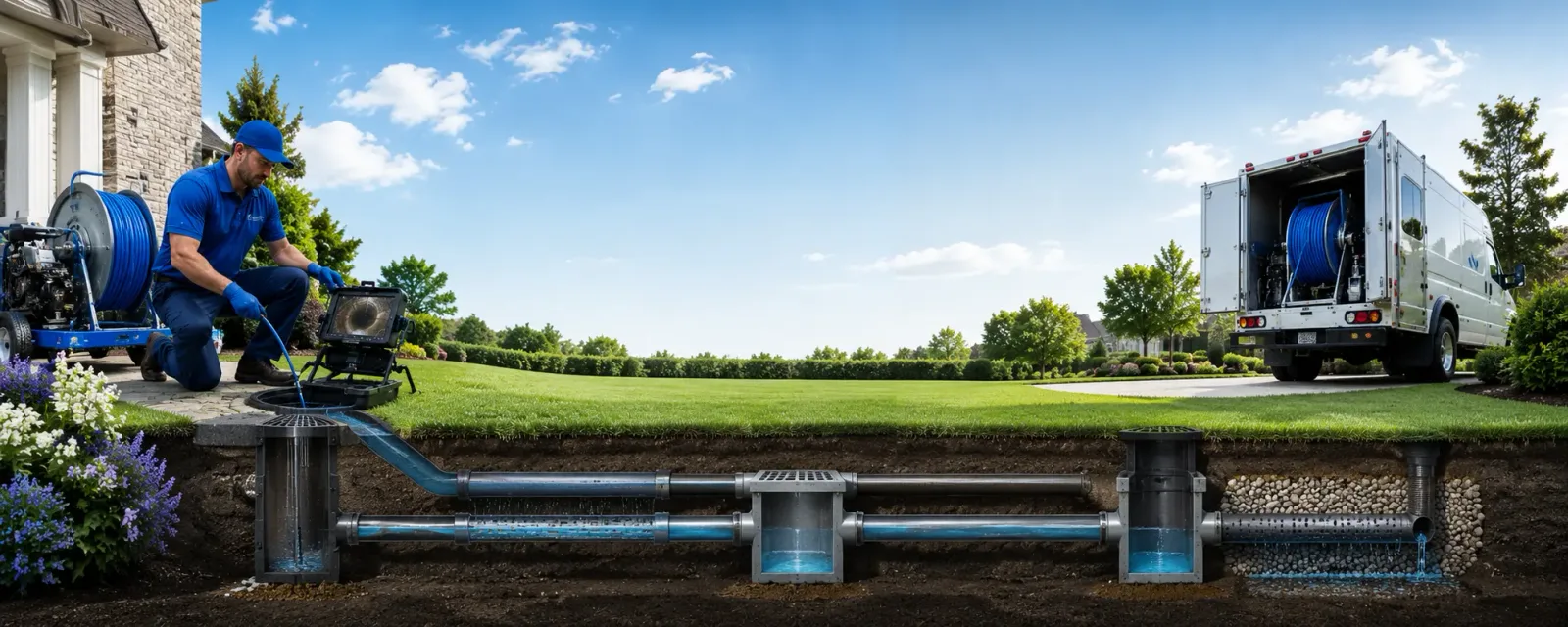 Outdoor drain cleaning information for Glasgow, MO